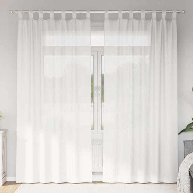 Tende In Voile IKEA 300x280cm Bianche | Coppia Per Interni | Privacy Con Luce Naturale - Foto 6