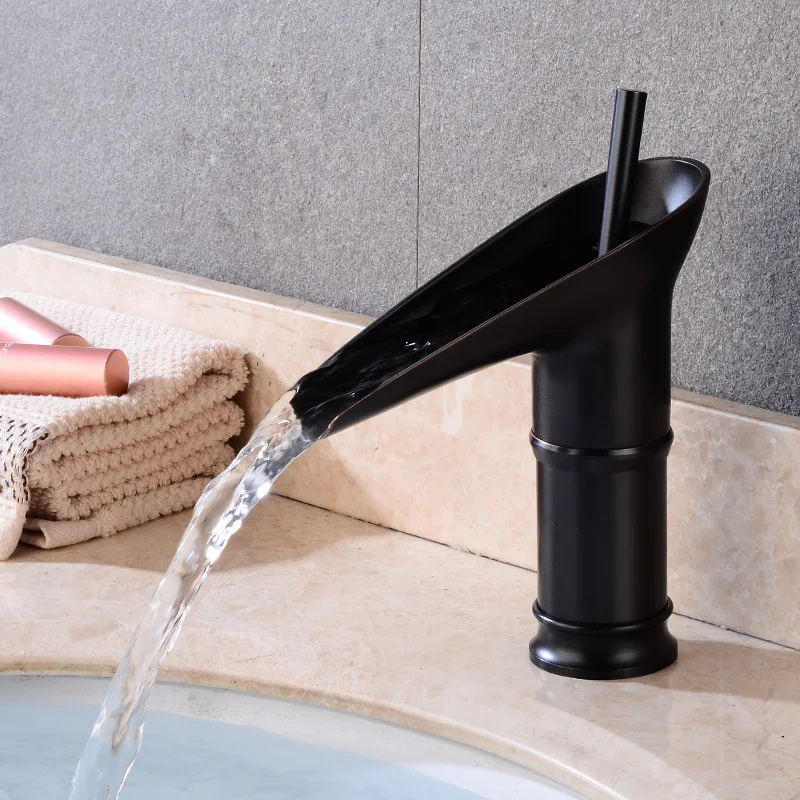 Bateria umywalkowa w kształcie misy, odporna na rozpryskiwanie ciepłej/zimnej wody, czarna, 16*5,5*20,5