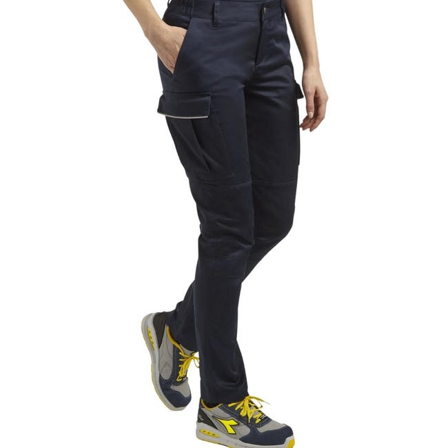 Pantalon de travail cargo ATHENA pour femme Diadora Marine 40