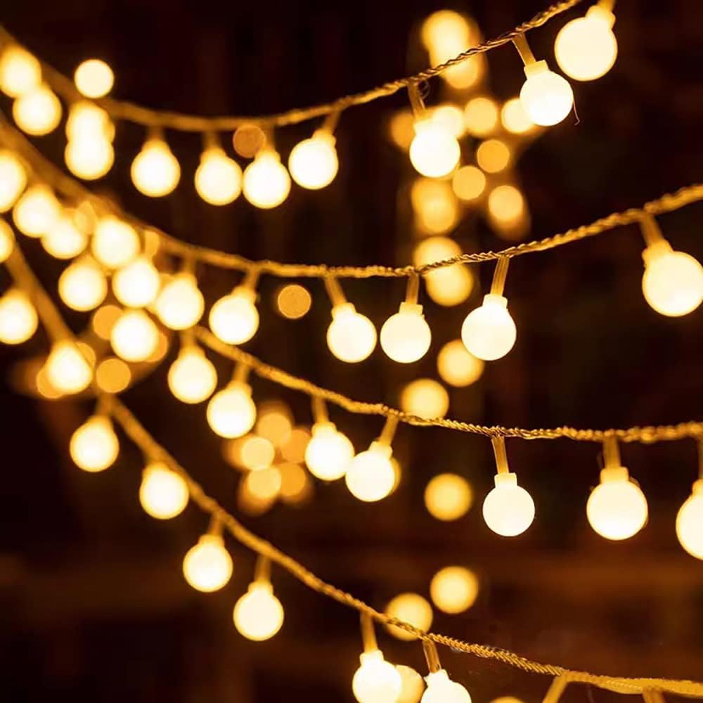 Guirlande de boules LED Roymart Poppins Blanc main image 1