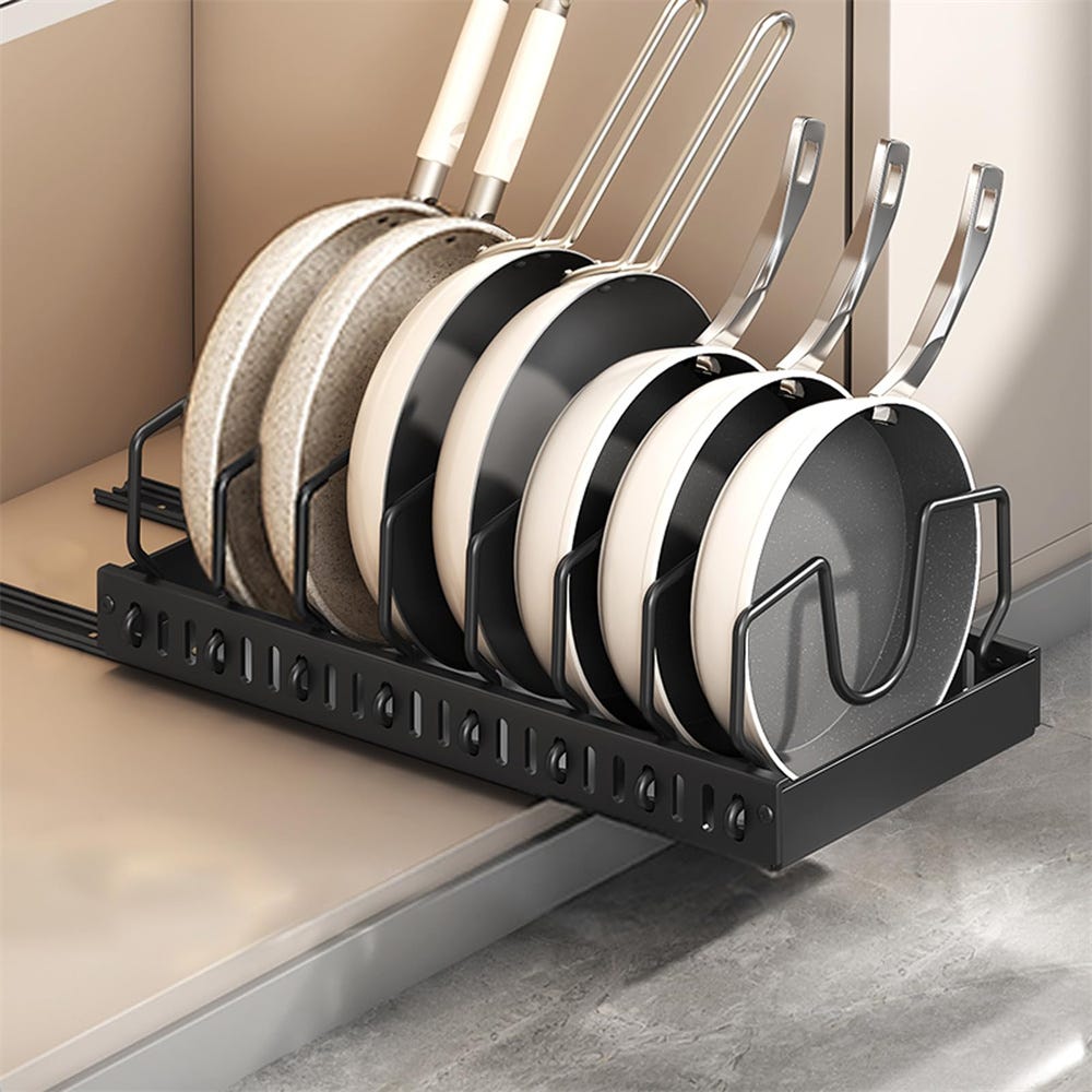 RDDAIPE Organizer Coperchi Pentole, Porta Coperchi con 10 Scomparti Regolabili, Porta Pentole Salvaspazio, Organizer Padelle, Organizer per Pentole e Padelle, Porta Padelle, Porta Coperchi Pentole RDDAIPE Organizer Coperchi Pentole, Porta Coperchi con 10 Scomparti Regolabili, Porta Pentole Salvaspazio, Organizer Padelle, Organizer per Pentole e Padelle, Porta Padelle, Porta Coperchi Pentole