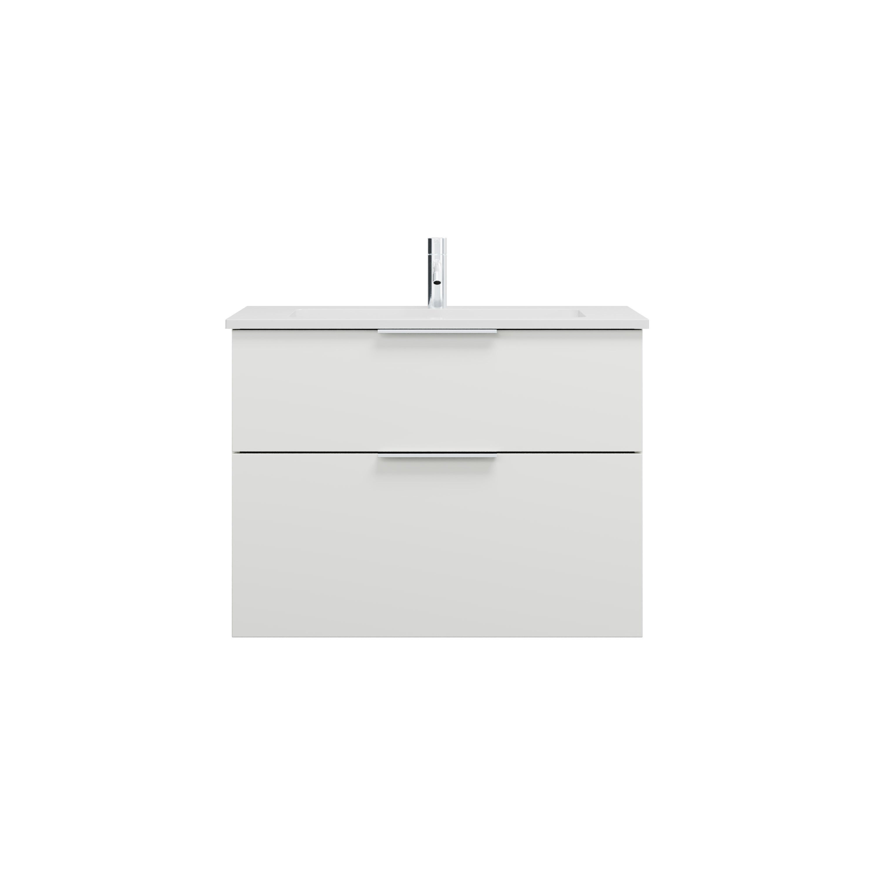BERNSTEIN - Baignoire îlot En Fonte Minérale  Fonte Minérale  RIO STONE 180x85 Cm Avec Siphon Et Robinet Mitigeur 1523c Blanc Brillant 89706850