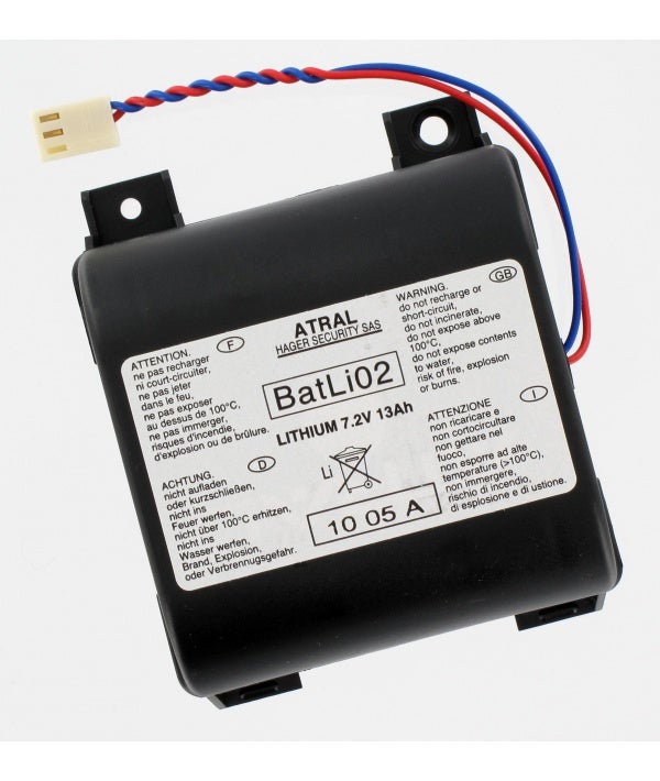 Pile Batli02 d'origine Daitem 7.2V 13Ah Lithium pour alarme - 5