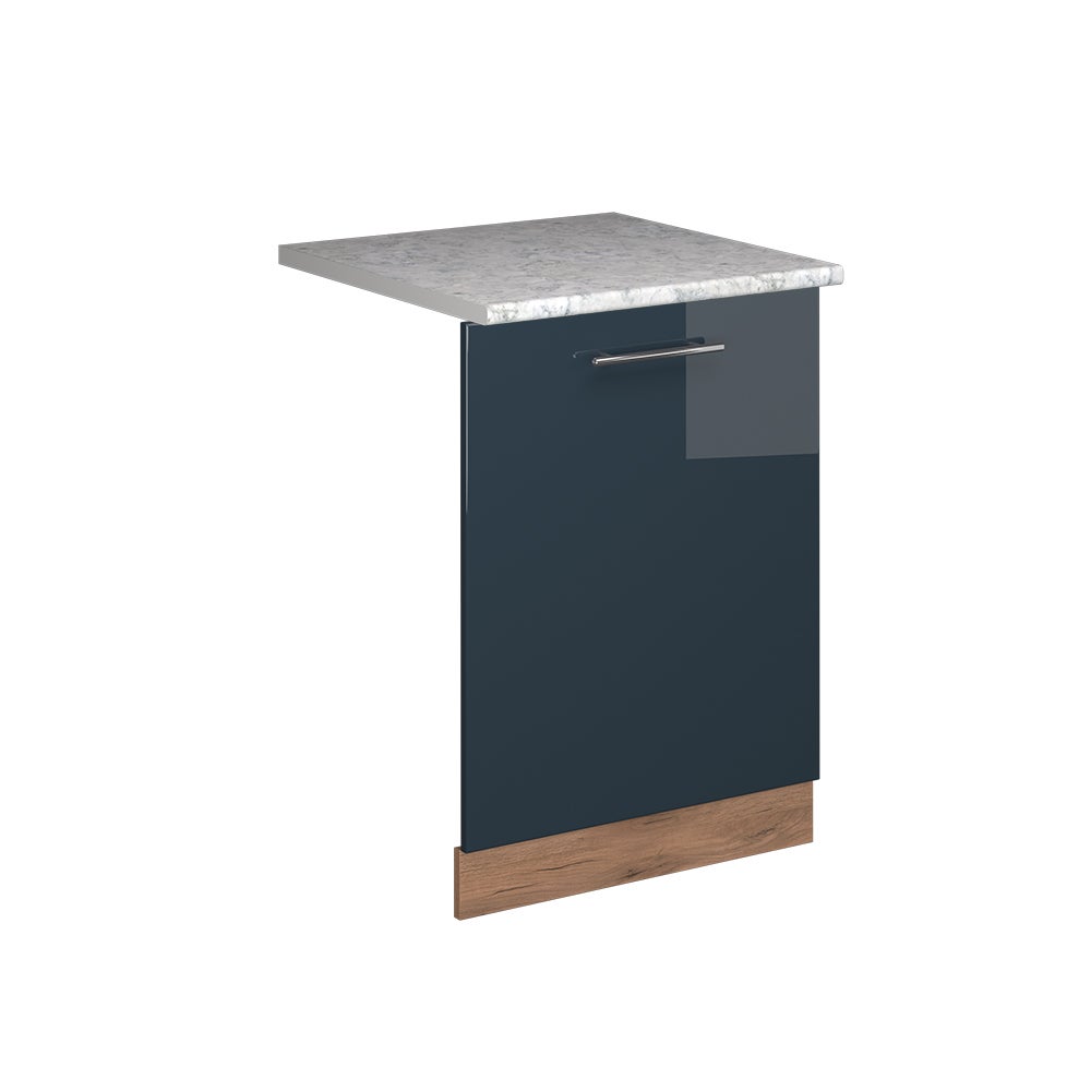 Vicco Panel przedni zmywarki Fame-Line, Ciemnoniebieski wysoki połysk, 60 cm , BP Marmur