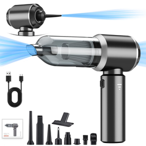 Mini Souffleur Aspirateur Électrique FISHTEC 500W – Réversible, Sac De Récupération, Léger & Compact Pour Jardin & Intérieur