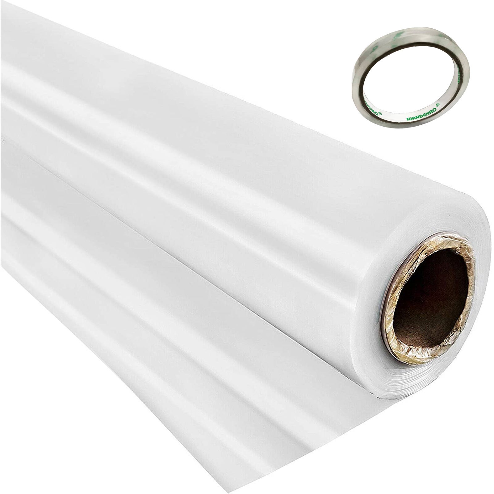 Film pour Serre SucceBuy 20 x 28 pi 6 Mil Polyéthylène Résistant aux UV Plastique Transparent pour Rétention de Chaleur et Durabilité Optimales - 3