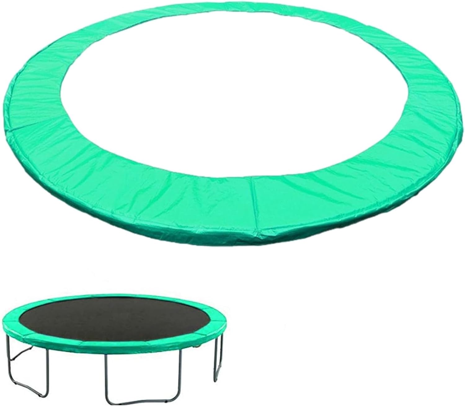 Osłona ochronna na trampolinę, pokrowiec ochronny na sprężyny trampoliny o średnicy 2,4 m, uniwersalna, wodoodporna poduszka zabezpieczająca