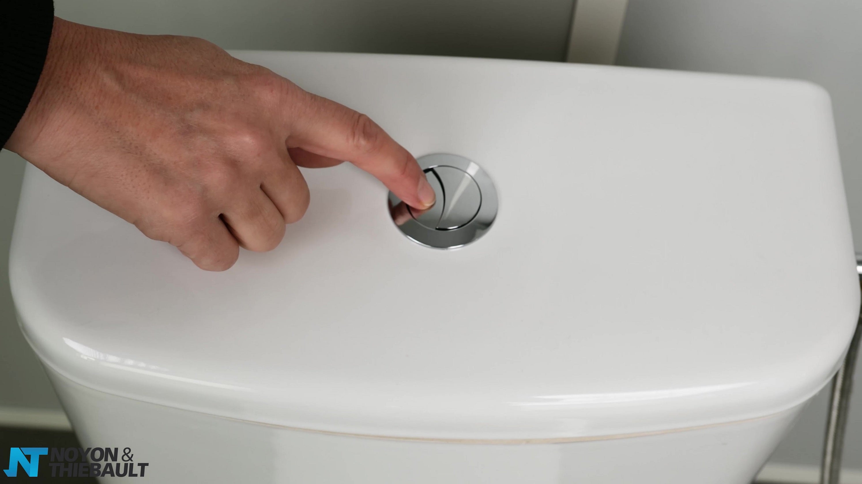 Ensemble Chasse d'Eau Robinet Flotteur + Mécanisme WC à Bouton Poussoir 3/6 Litres NOYON & THIEBAULT - 3