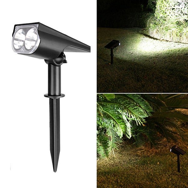 1 SZT. Zewnętrzna Lampa Solarna, Reflektor Solarny, Wodoodporny Reflektor LED IP65, Zimna Biel