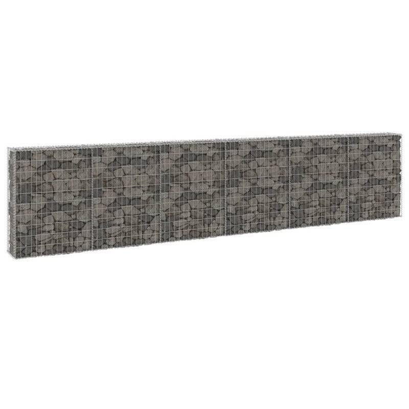 Mur en gabion avec couvercles Acier galvanisé 300x30x100 cm Leroy Merlin