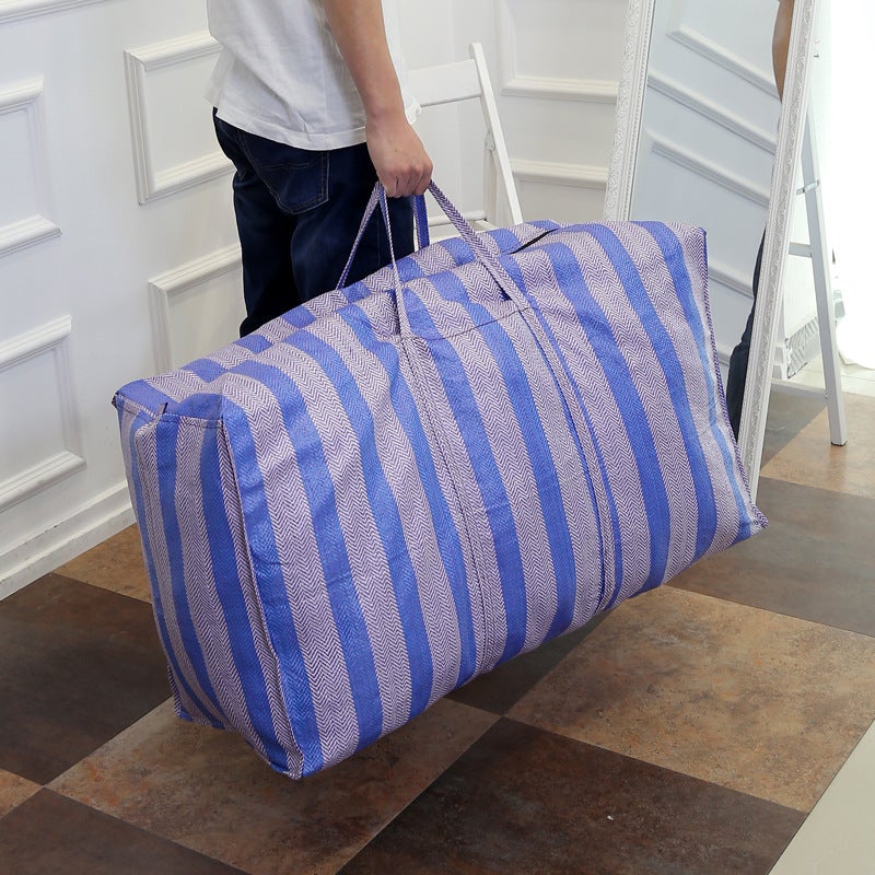 Bardzo duża torba do przechowywania 100 x 55 x 43 cm, torba do przechowywania kołder, torba do przechowywania ubrań, z uchwytem, wodoodporna (230 l) - 4