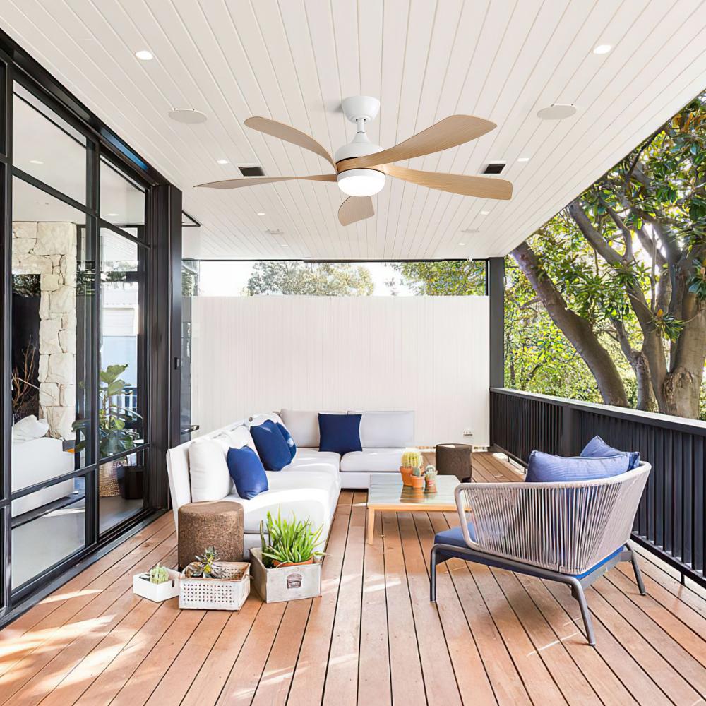 Ventilateur de Plafond 52 Pouces avec Télécommande – Moteur DC Réversible, Éclairage LED 3 Couleurs Dimmable et Design Moderne pour Chambre et Salon - 7