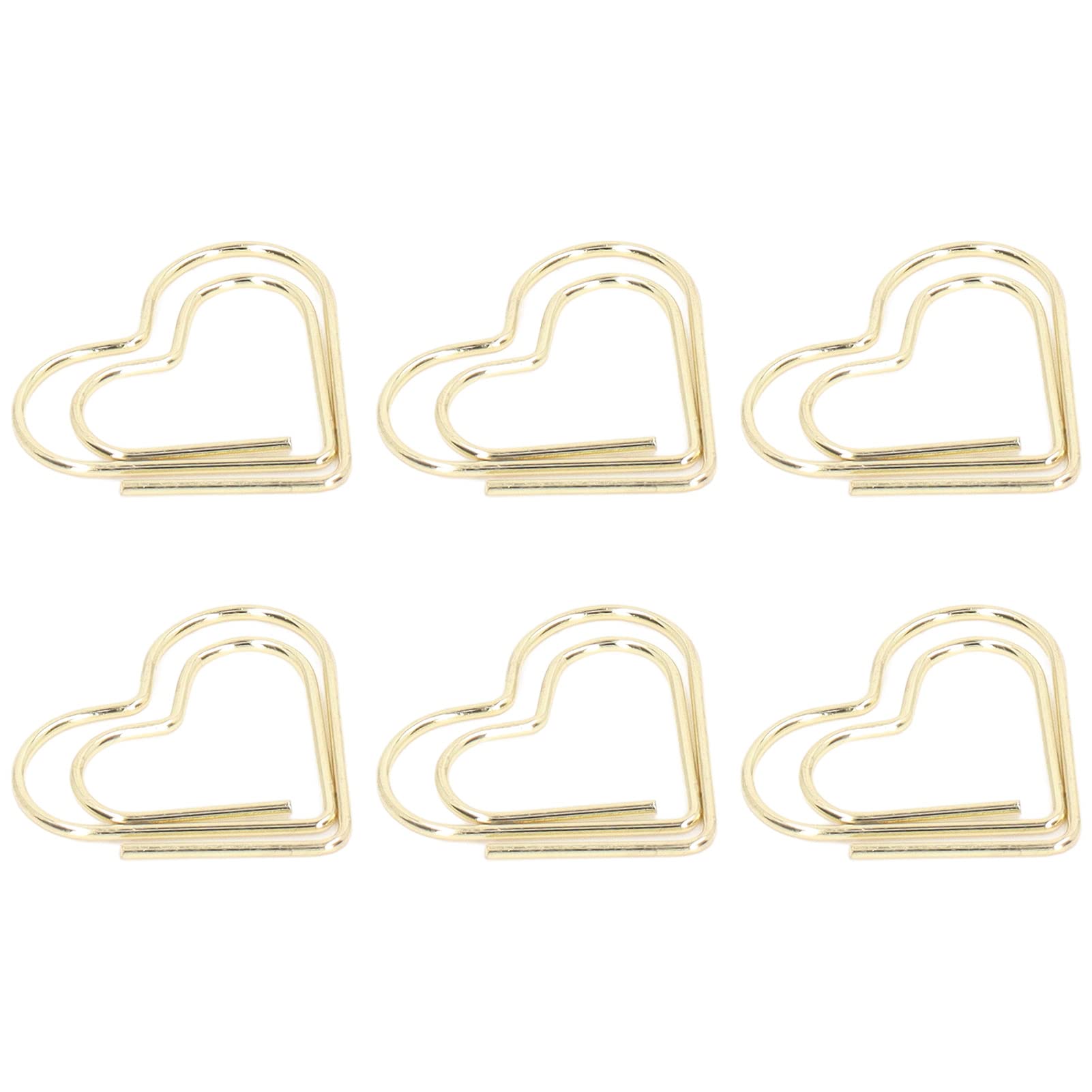 Minclipse 100 miniclips de metal dorado, galvanizados, con caja de almacenamiento ...