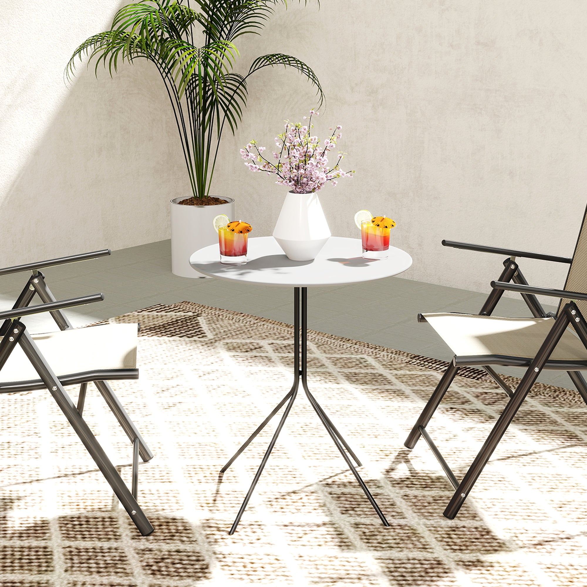 Table de jardin Acier Outsunny - 9