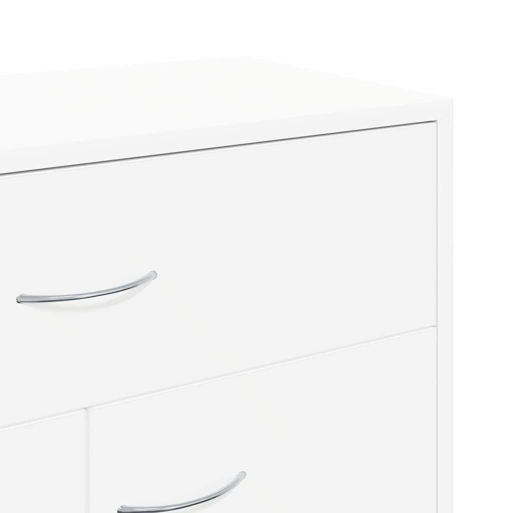 vidaXL Buffet blanc 60x30x75 cm bois d'ingénierie - 9