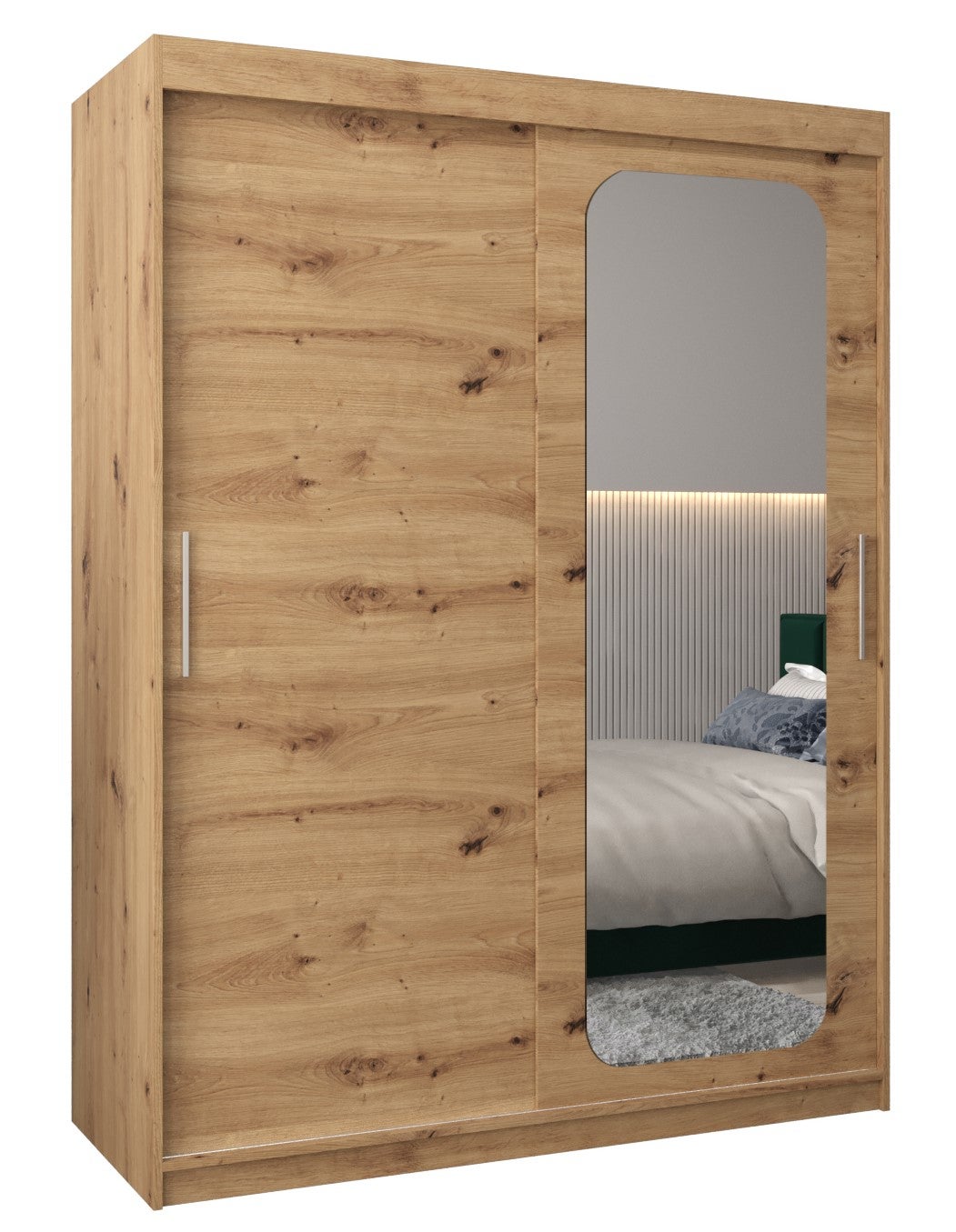 Szafa przesuwna garderoba PROMO T2 150 x 62 x 200 cm Artisan - Abiks Meble