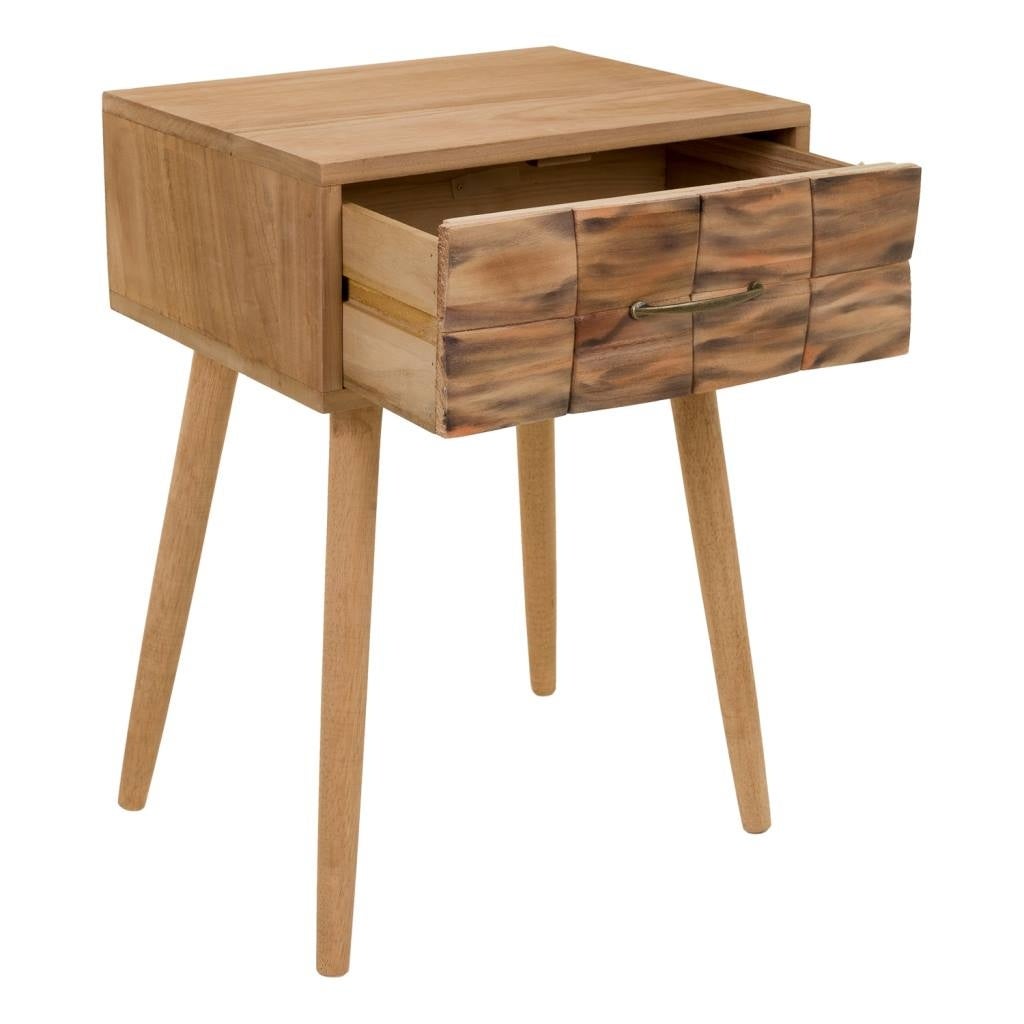 Table de chevet En Bois Marron 44x38x63h - 5