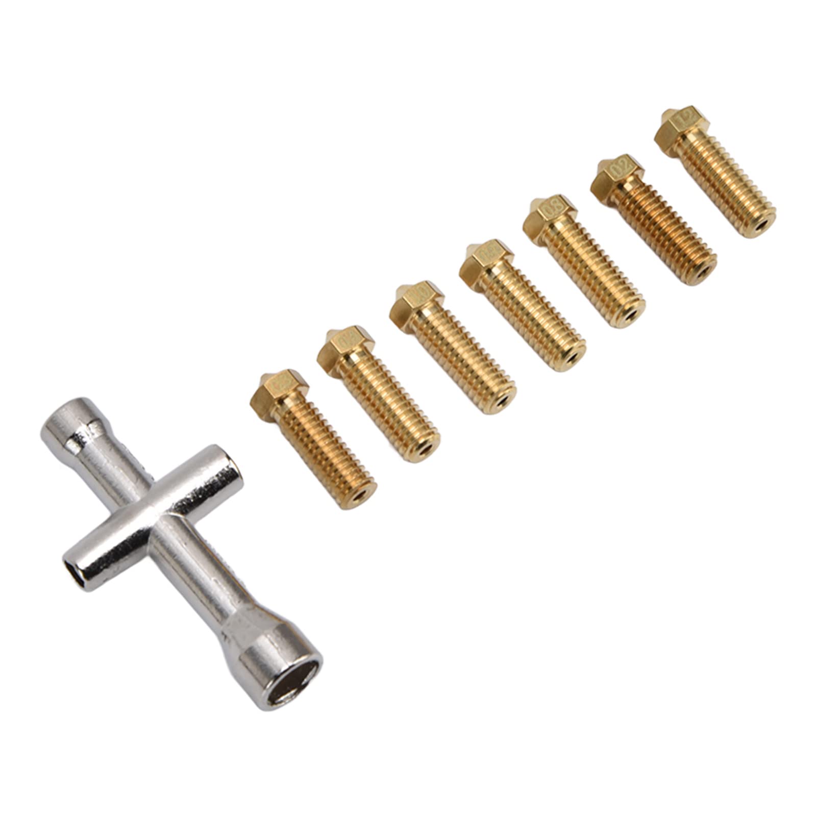 Kit 10 Buses Imprimante 3D Pour Qidi Q1 Pro/X-smart3/X-plus3 | Laiton 0.2-1.0mm + Acier Trempé 0.4-0.6mm