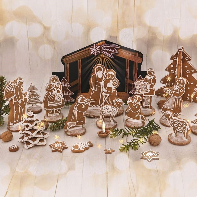Set Di 6 Formine Per Biscotti Natalizie - Cutter A Tema Natale
