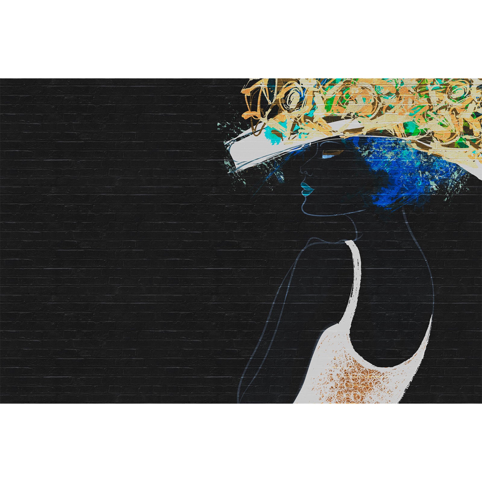 Papier Peint Intissé A.S. Creation Atelier 47 - Aspect Pierre & Béton Noir - 400x270 Cm