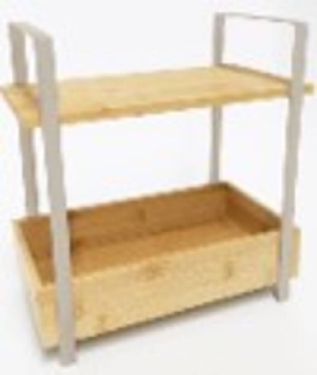 Étagère Tidy Box 5five Avec Paniers Bambou Marron - Rangement 66x33.3x78.5cm