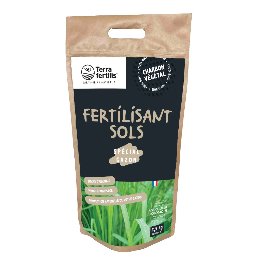 Fertilisant Gazon À Base De Biochar - 2,5kg - 6