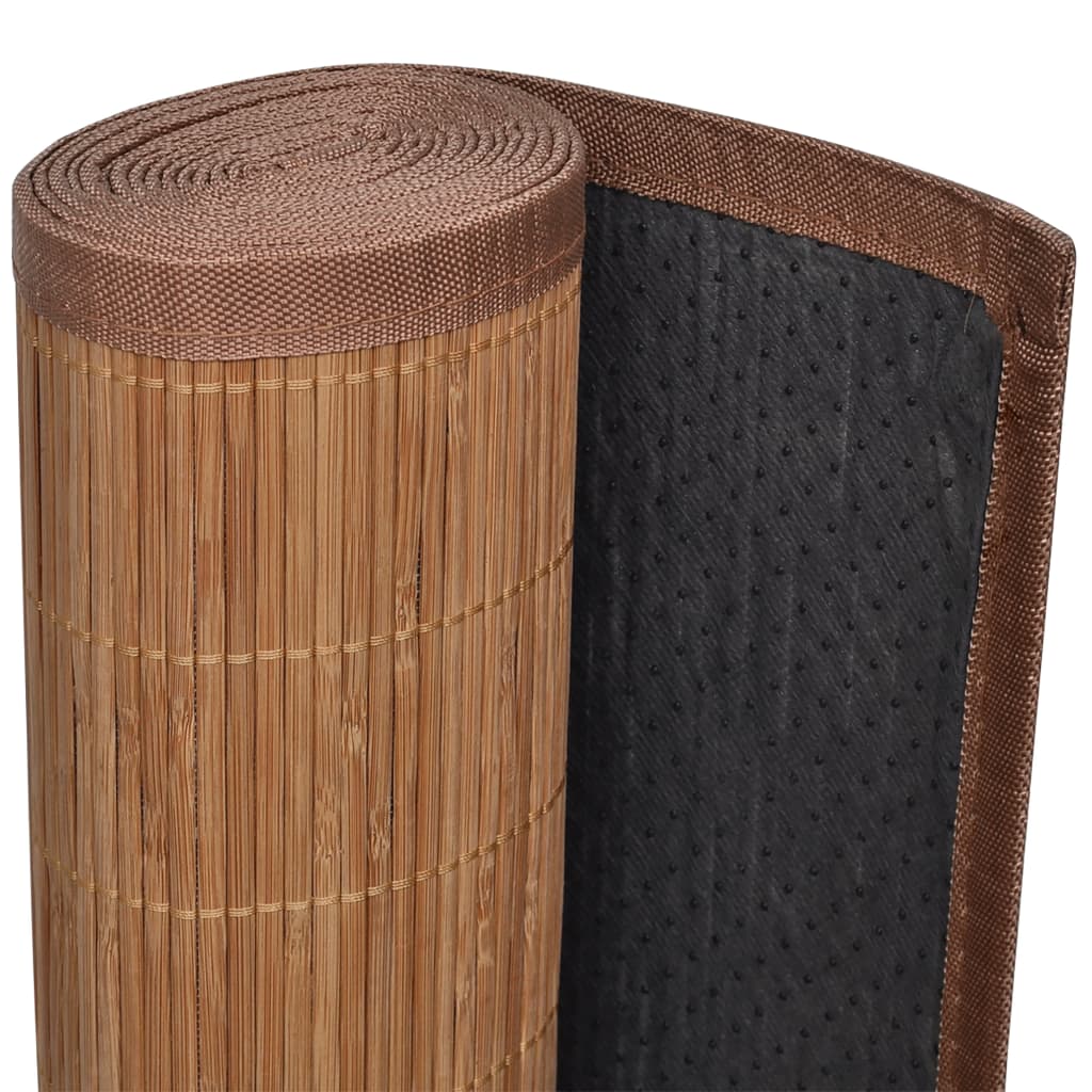 Maison Exclusive - Tapete retangular bambu 80 x 300 cm castanho - 4
