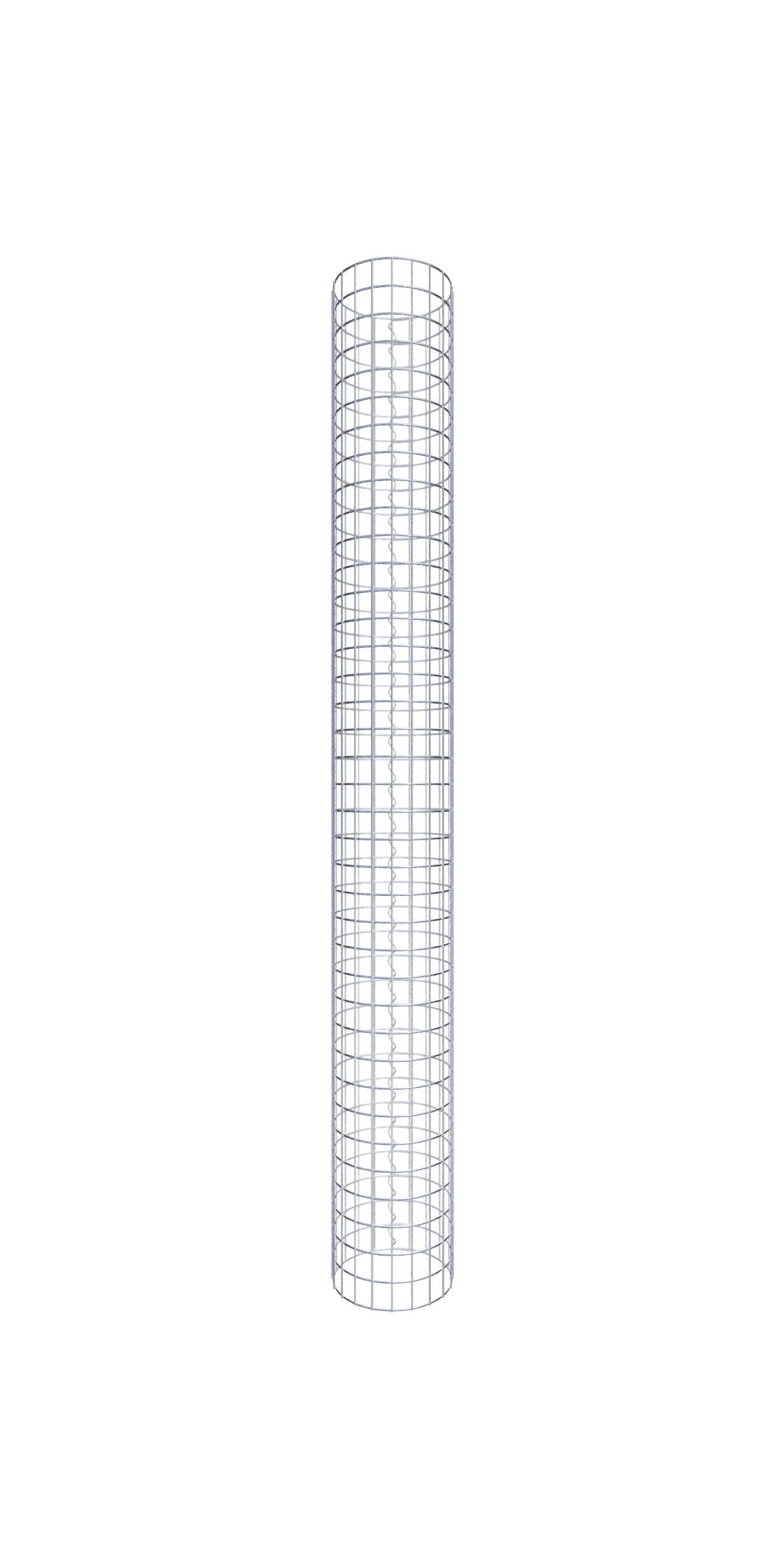 Kolumna gabionowa średnica 32 cm MW 5 x 5 cm okrągła - wysokość: 190 cm