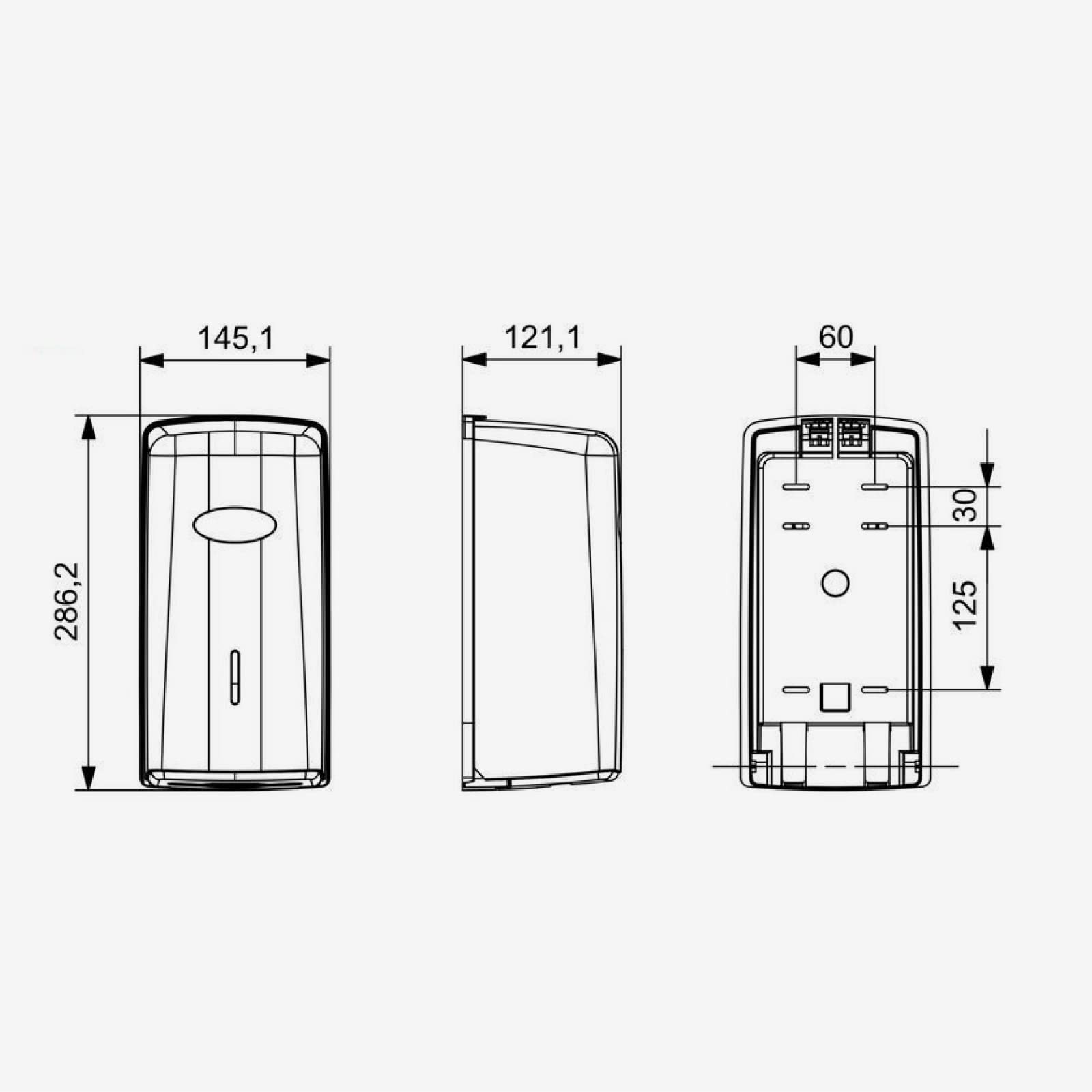 Jofel Dispenser Igienico Zig-Zag, Bianco, 28,7x14x28.7 cm - 4