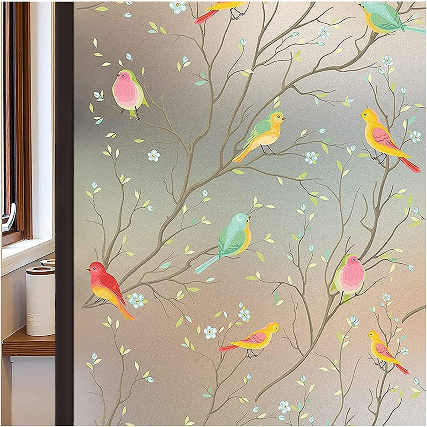 Folia okienna zapewniająca prywatność folia na szkło matowe folia witrażowa statyczna folia samoprzylepna folia samoprzylepna do domu i pokoju