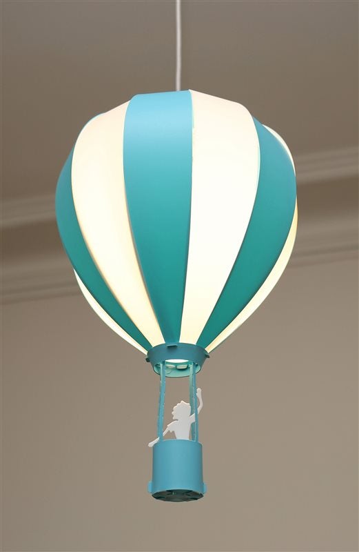 Lampe suspension enfant MONTGOLFIERE - R&M Coudert - turquoise - 4