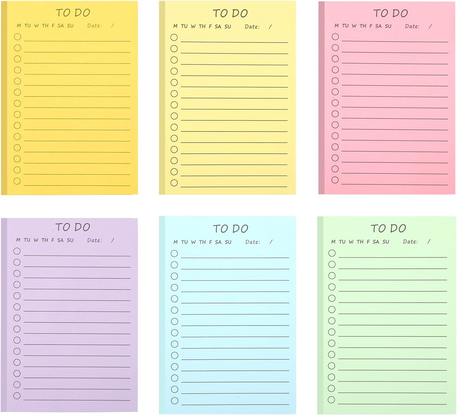 Lot de 6 blocs de notes autocollantes - 300 feuilles - Notes ...