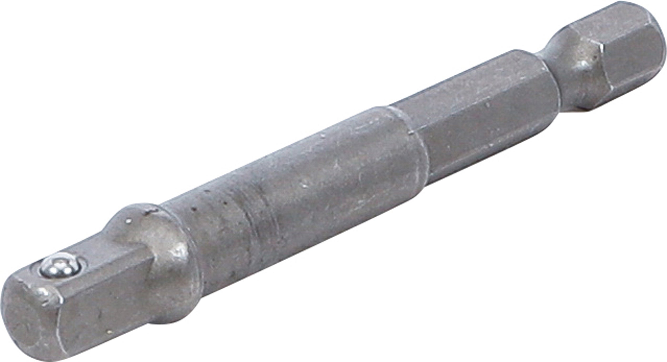 BGS Adapter do wiertarek napęd zewnętrzny sześciokąt 6,3 mm (1/4") / wyjście zewnętrzne czworokątne 6,3 mm (1/4") - 9685-1