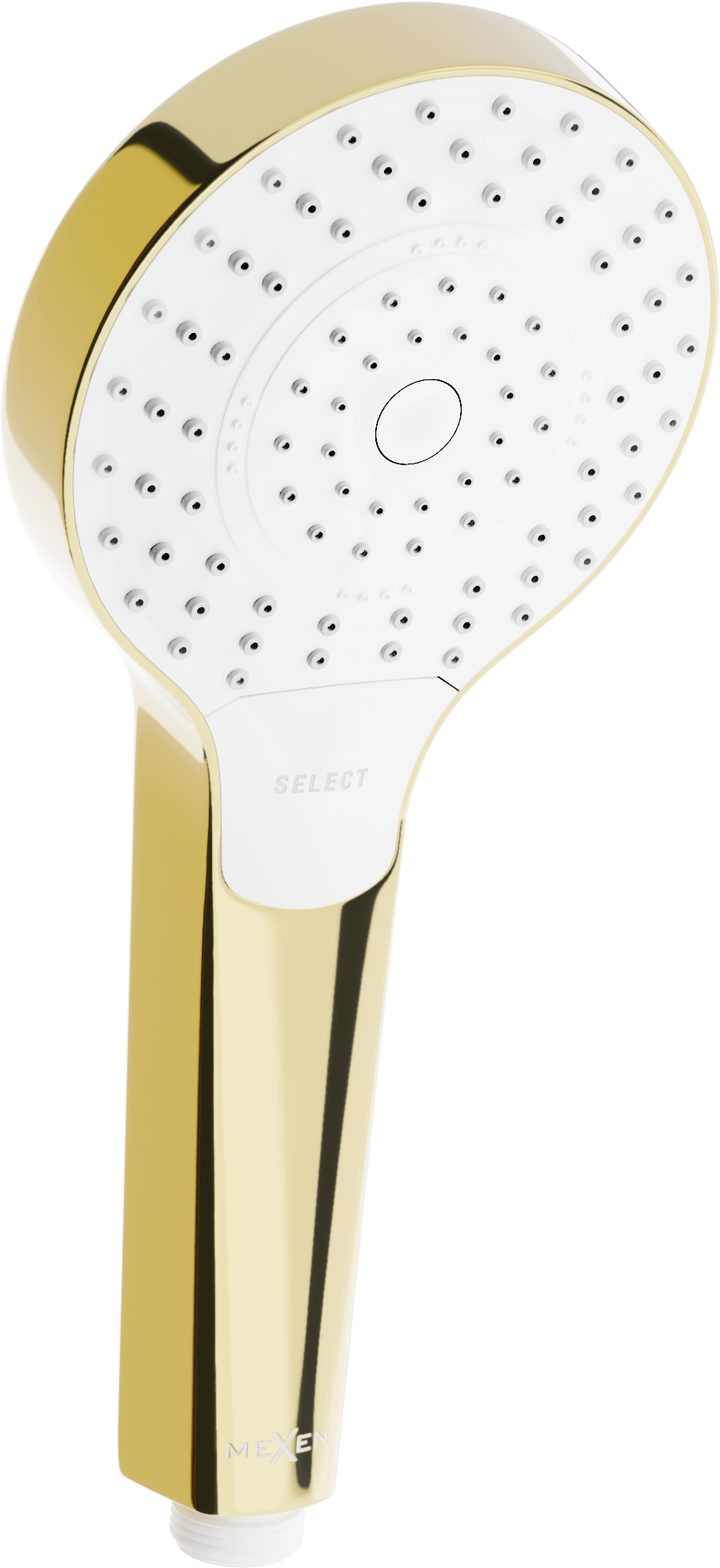 Mexen R-05 rączka prysznicowa 3-funkcyjna, złota/biała - 79505-50