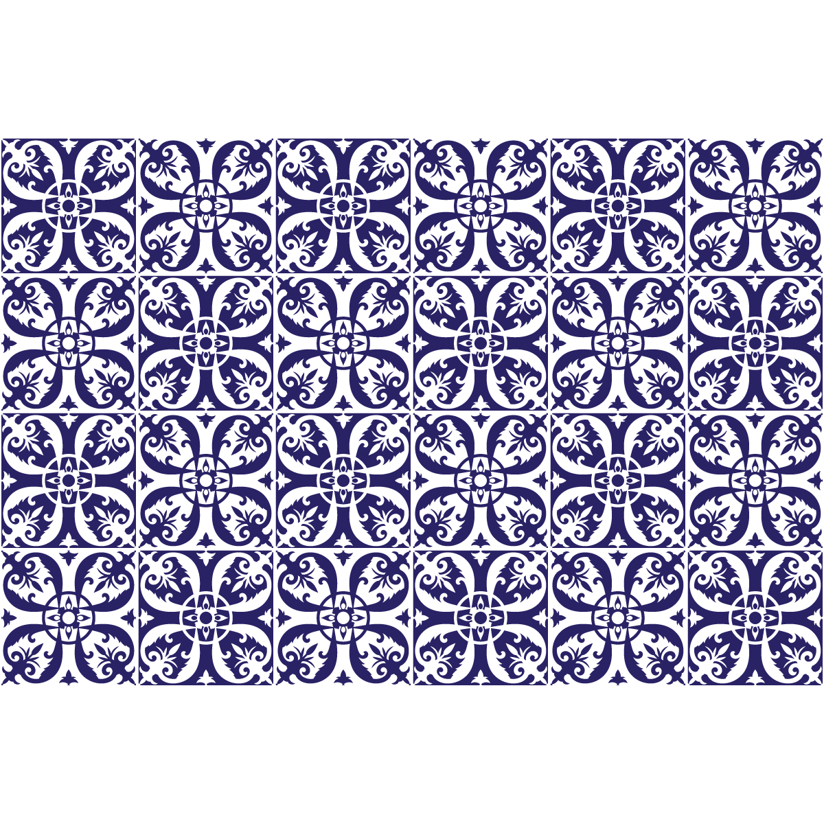 24 adesivi piastrelle di cemento azulejos Juan - Sticker adesivo - adesivi murali - 24stickers20x20cm - 2