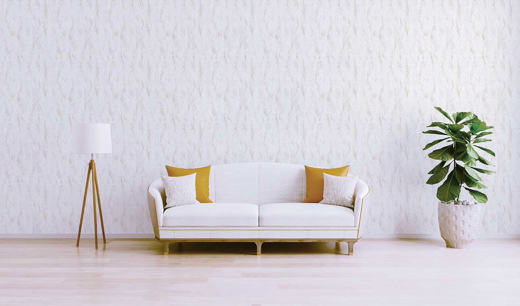 Papel pintado retro vintage blanco M1-No.3725 - 3