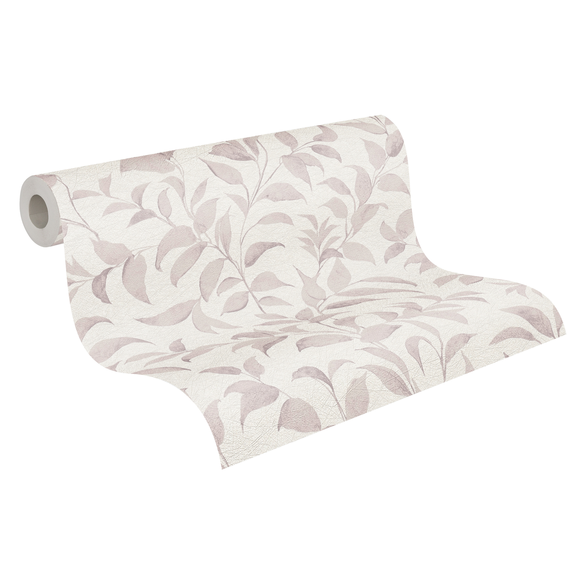 Livingwalls, papel pintado no tejido, motivos florales, papel pintado hoja, rollo 10,05 m x 0,53 m, as389621, blanco, beige