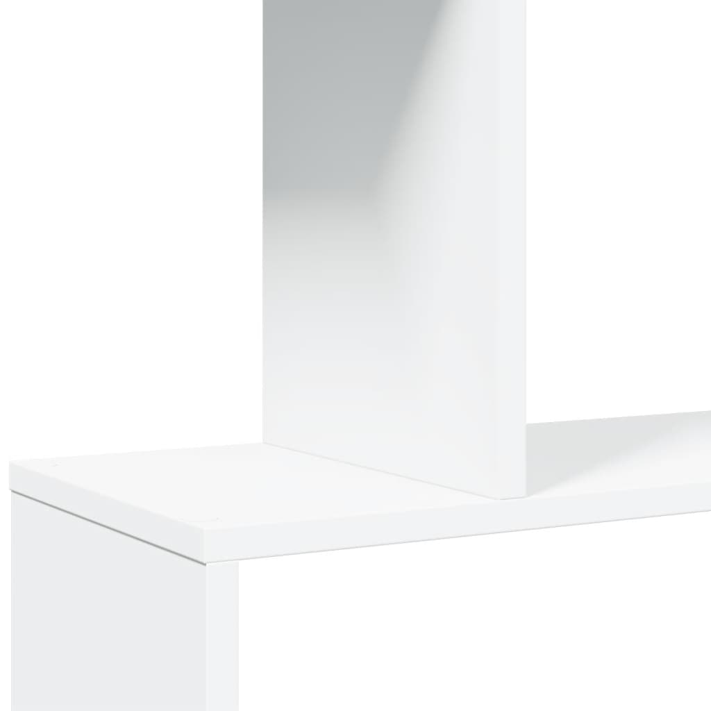 Étagère séparatrice de pièce à 6 niveaux blanc 70x24x193 cm - 9