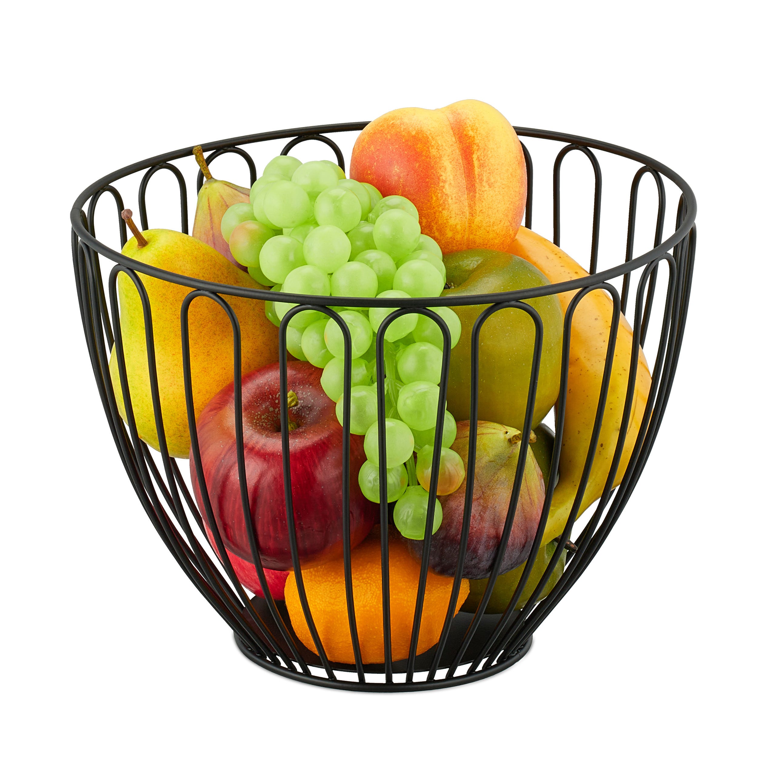 Centrotavola Portafrutta In Ferro E Legno - Design Industriale Bianco 28x28cm - Foto 7