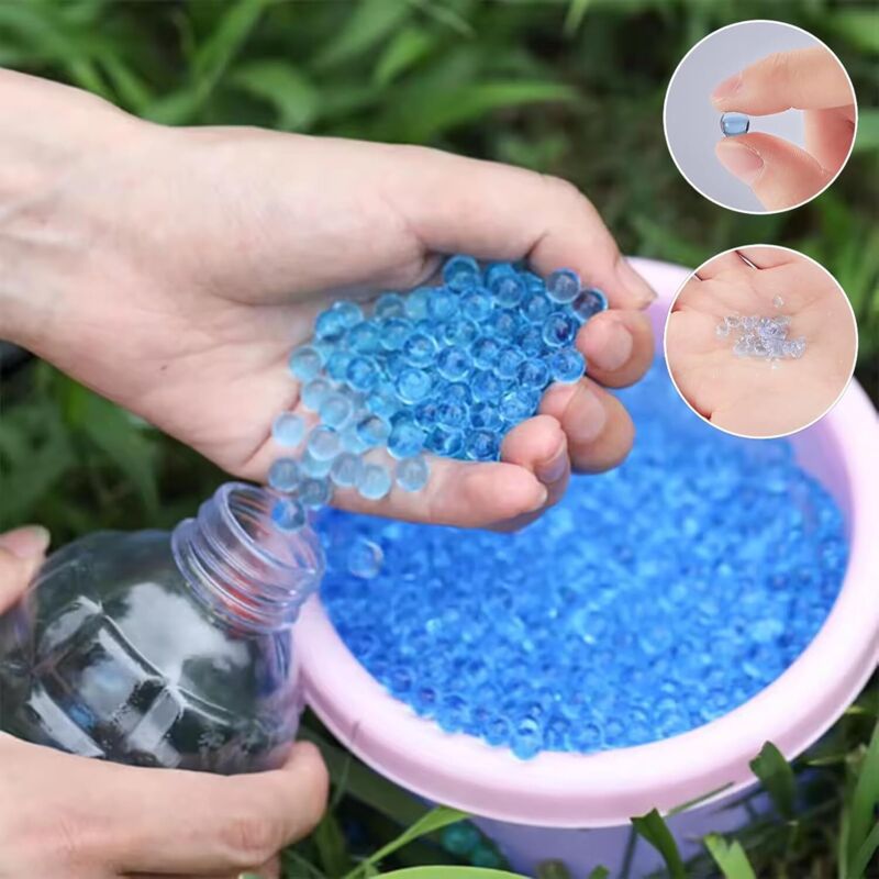 100000 Pcs Perles D'eau,Bille D'eau En Gel Pour Remplissage De Vase Pour Perles Flottantes,Remplissage De Vase Et Décoration,Bille D'eau,Billes D'eau, - 4