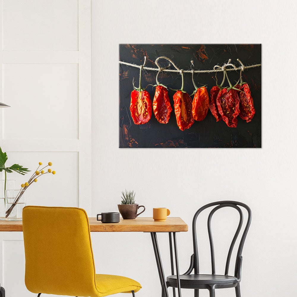 Obraz do kuchni restauracji baru jadalni, Suszone czerwone pomidory 120x80 - 2