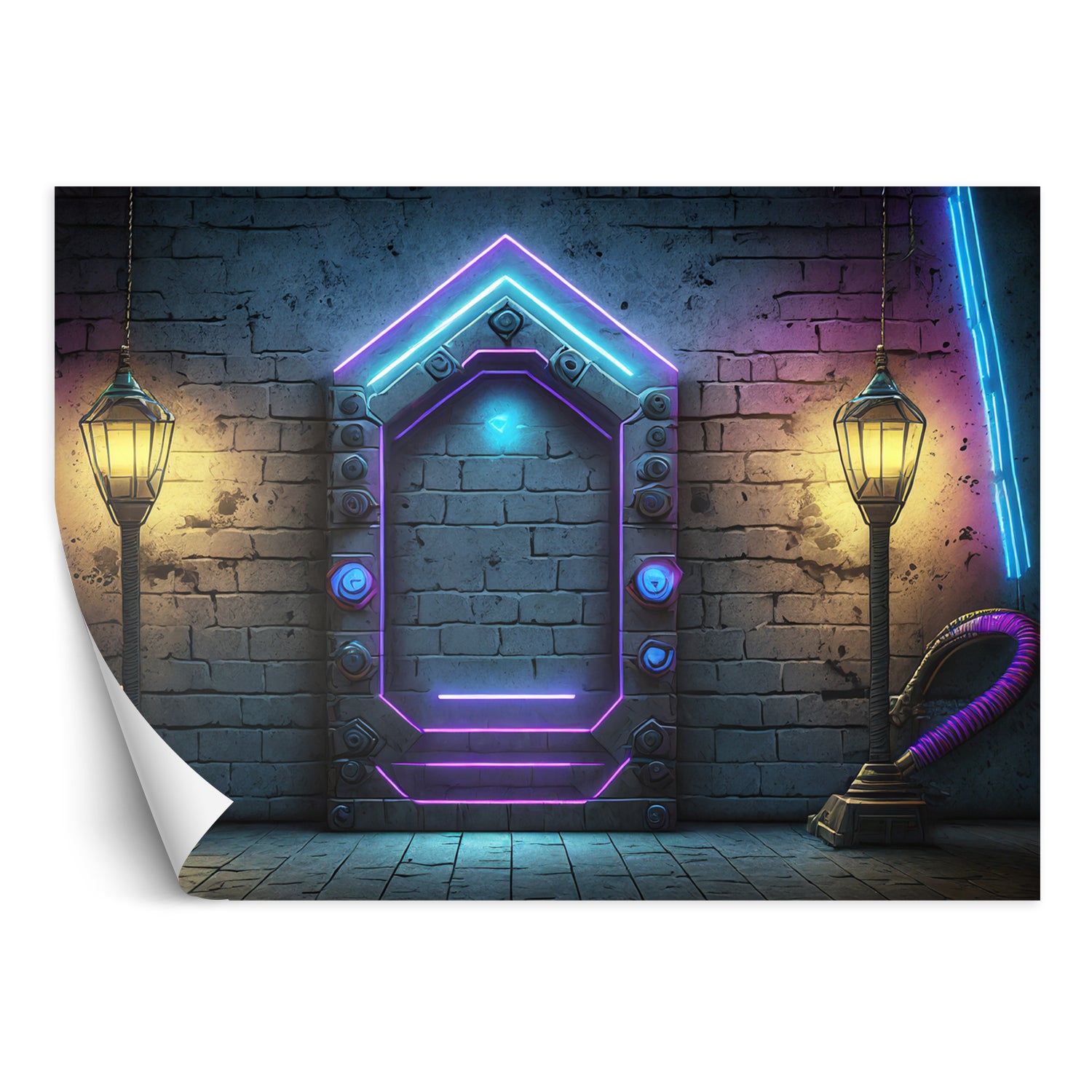 Fototapeta, Portal Neon Abstrakcja 200x140