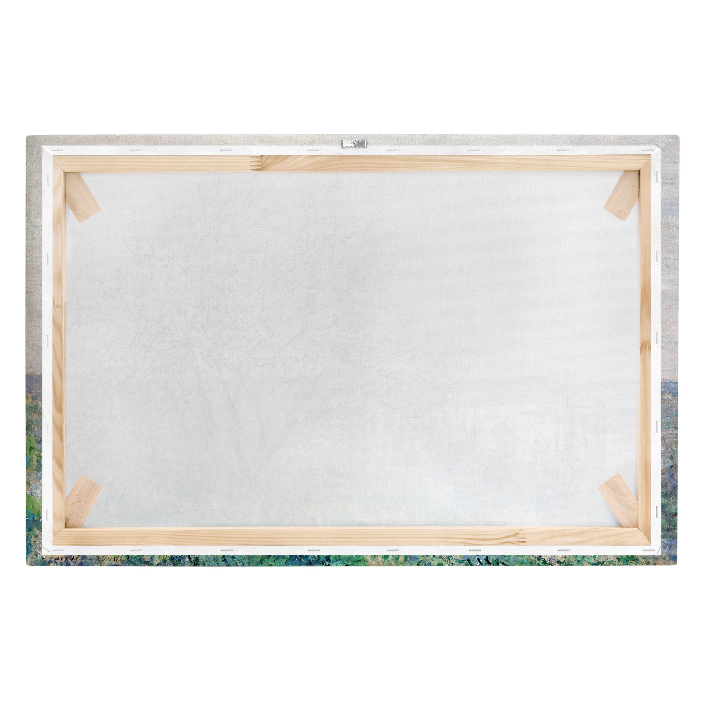 Impression sur toile tableau sur toile châssis beige Claude Monet arbres peinture 77 cuisine chambre à coucher salon couloir 90 x 60 cm - 7