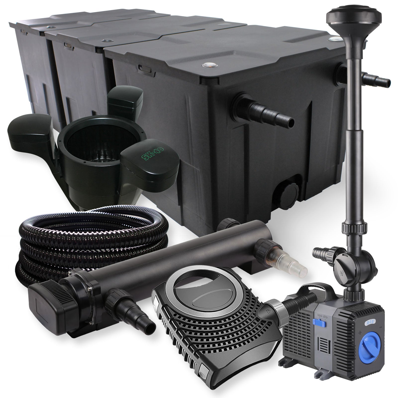 SunSun CUV-755 Chiarificatore UVC Per Laghetti Acciaio Inox - Foto 3