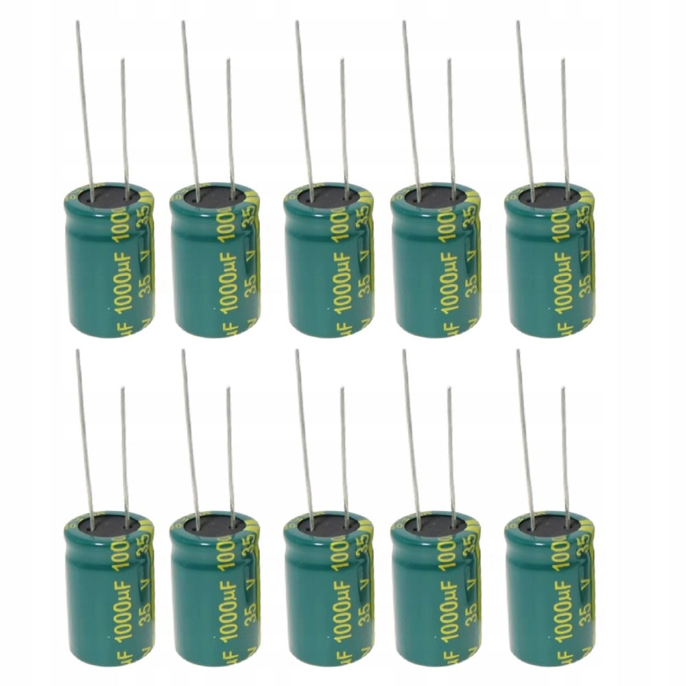 Condensateur électrolytique 1000µF 10V - Lot De 4 Pièces - Marque Mixte (NOS) - Neuf