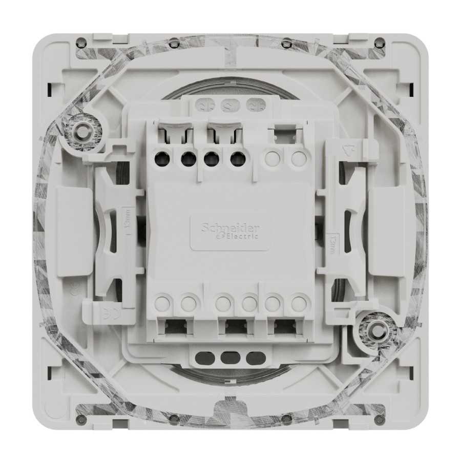 Bouton-poussoir porte-etiquette IP55 IK08 - Composable - Blanc - Mureva Styl - 3