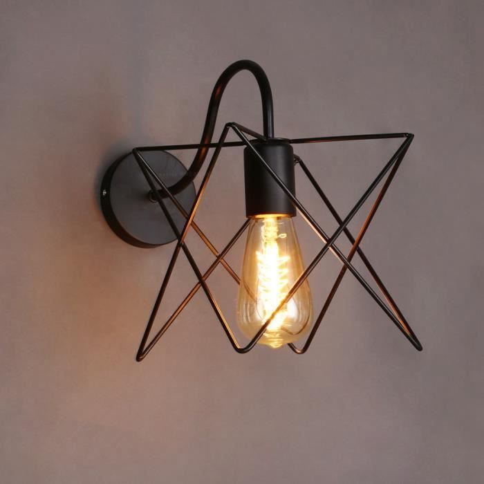 Applique Murale Rétro Boule De Verre - Luminaire LED Industriel Pour Salon, Chambre Ou Couloir - 12