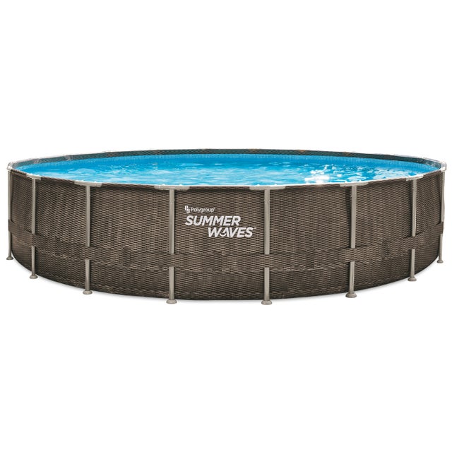 Piscine tubulaire aspect tréssé Ø6,10 x1,22m Summer Waves