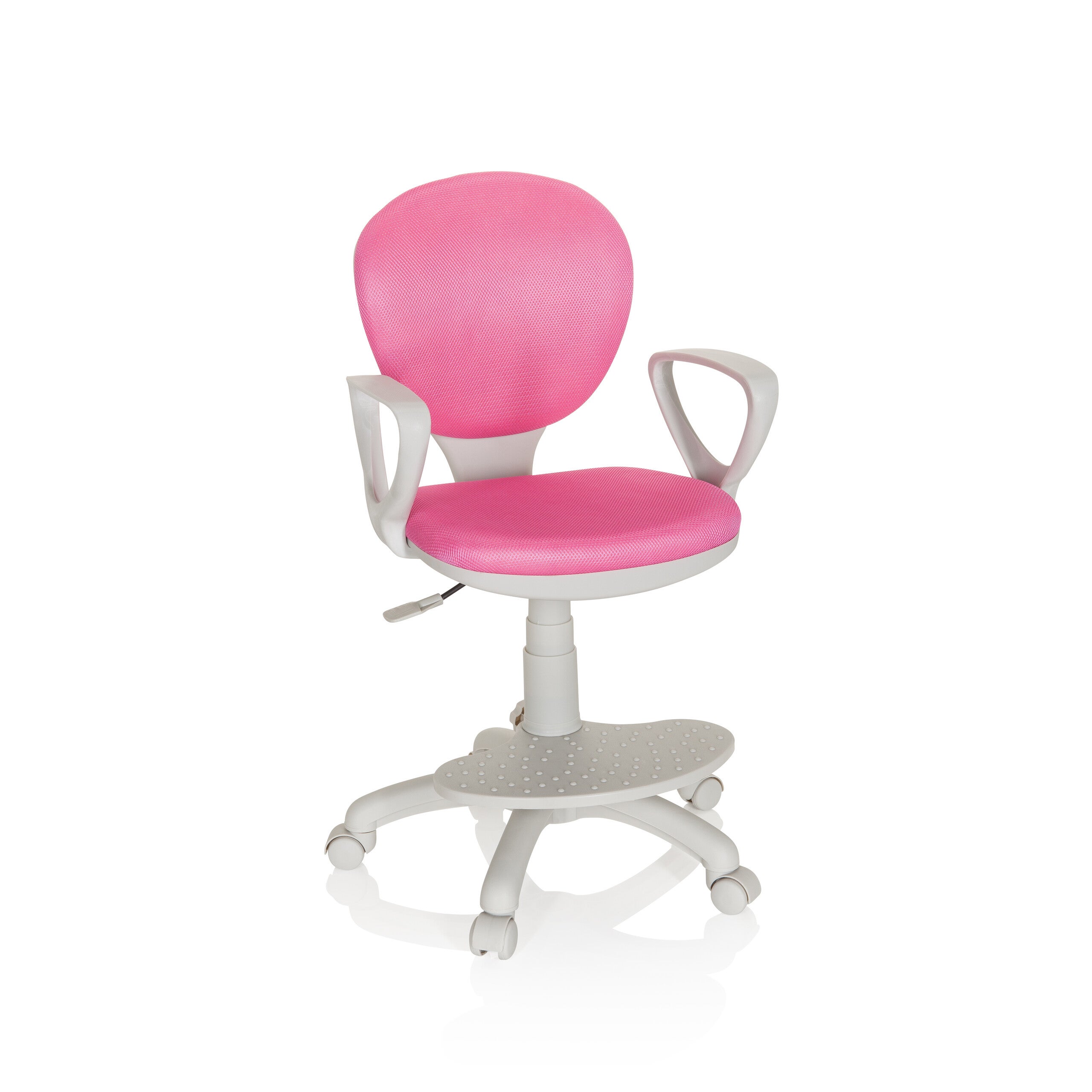 Krzesło obrotowe dla dzieci KID COLOUR G1 Różowy / szary hjh OFFICE