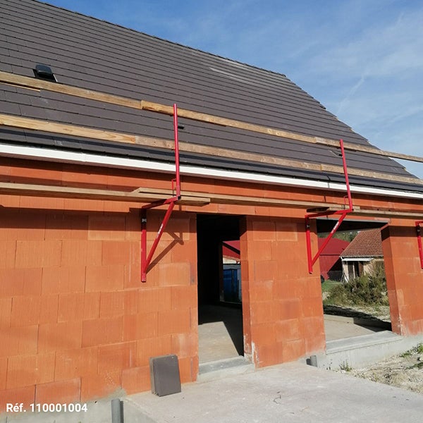 1 console d'échafaudage zinguée 1.00m x 1.00m - Tube rond - 110011009/01 - 4